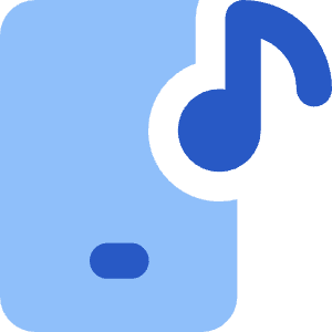 Play List Phone Icon from Core Flat Set