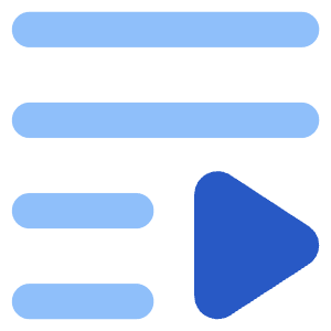 Playlist Icon from Core Flat Set