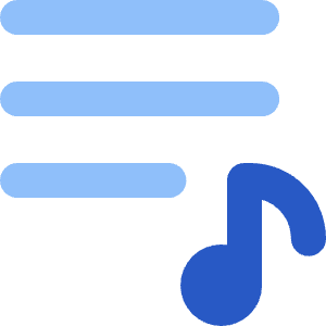 Song Lyric Icon from Core Flat Set