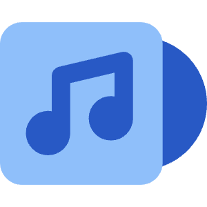 Song Music Album Icon from Core Flat Set