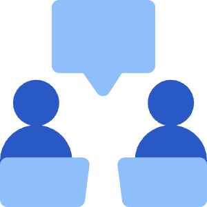 Politics Debate Icon from Core Flat Set