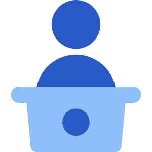 Politics Speech Icon from Core Flat Set