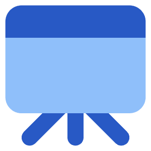 Projector Board Icon from Core Flat Set