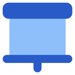 Projector Screen Icon from Core Flat Set