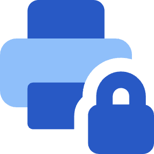 Print Lock Icon from Core Flat Set