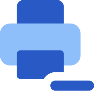 Print Remove Printer Icon from Core Flat Set