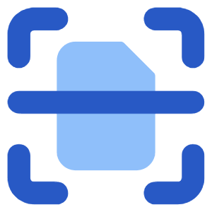 Scan Document Icon from Core Flat Set