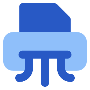 Shredder Icon from Core Flat Set