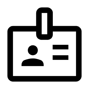 Badge Icon from Outlined Line - Material Symbols Set