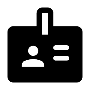 Badge Fill Icon from Rounded Fill - Material Symbols Set