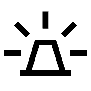 E911 Emergency Icon from Sharp Line - Material Symbols Set