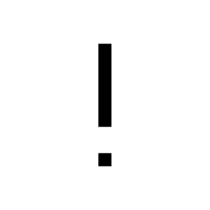 Exclamation Fill Icon from Sharp Fill - Material Symbols Set
