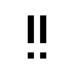 Exclamation Medium Alert Icon from Outlined Line - Material Pro Set
