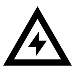 High Voltage Icon from Sharp Line - Material Pro Free Set