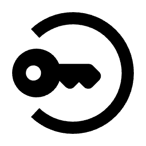 Key Password Access Icon from Rounded Line - Material Pro Free Set