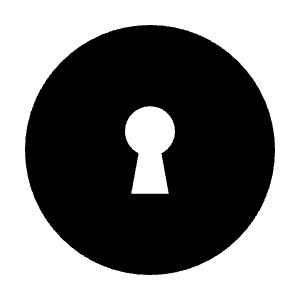 Keyhole Circle Fill Icon from Outlined Fill - Streamline Material Free Set