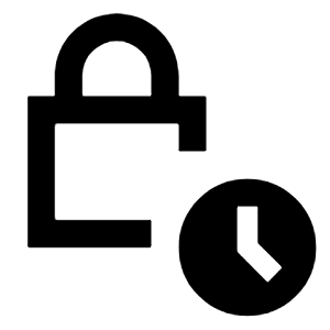 Lock Temporary Icon from Sharp Line - Material Pro Free Set