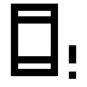 Phonelink Alert Icon from Sharp Line - Material Pro Free Set