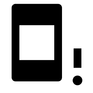 Phonelink Alert Fill Icon from Outlined Fill - Streamline Material Free Set