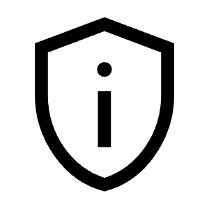 Privacy Tip Icon from Sharp Line - Material Symbols Set