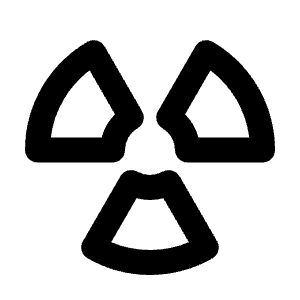 Radioactive Icon from Outlined Line - Material Pro Free Set