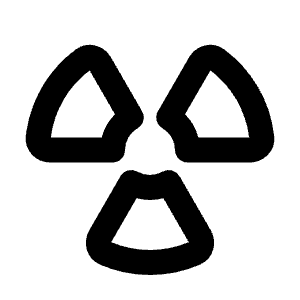 Radioactive Icon from Rounded Line - Material Pro Free Set