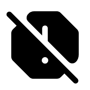 Report Off Fill Icon from Rounded Fill - Material Symbols Set