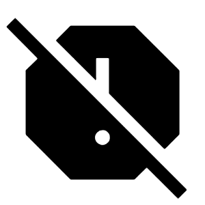 Report Off Fill Icon from Sharp Fill - Material Symbols Set
