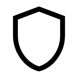 Shield Icon from Sharp Line - Material Symbols Set