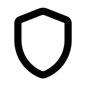 Shield Icon from Rounded Line - Material Pro Free Set