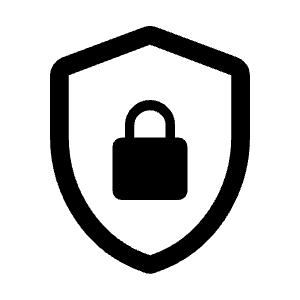 Shield Lock Icon from Rounded Line - Material Symbols Set