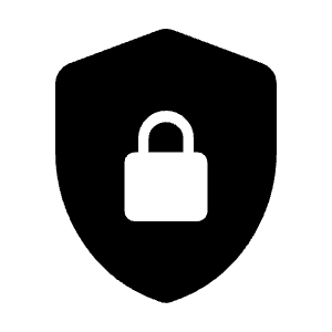 Shield Lock Fill Icon from Rounded Fill - Material Symbols Set