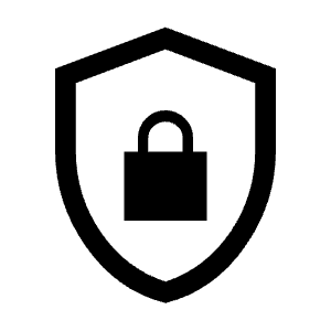 Shield Lock Icon from Sharp Line - Material Symbols Set