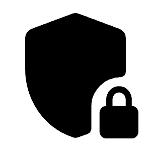 Shield Locked Fill Icon from Rounded Fill - Material Symbols Set