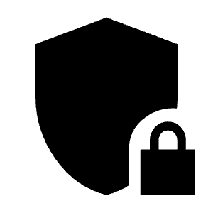 Shield Locked Fill Icon from Sharp Fill - Material Symbols Set