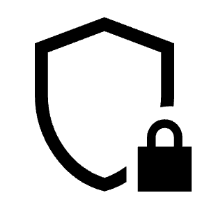 Shield Locked Icon from Sharp Line - Material Symbols Set