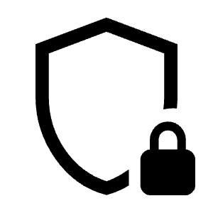 Shield Locked Icon from Outlined Line - Material Symbols Set