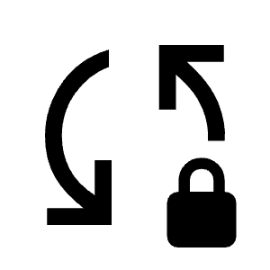 Sync Lock Icon from Outlined Line - Material Symbols Set