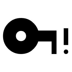 Vpn Key Alert Fill Icon from Outlined Fill - Material Symbols Set