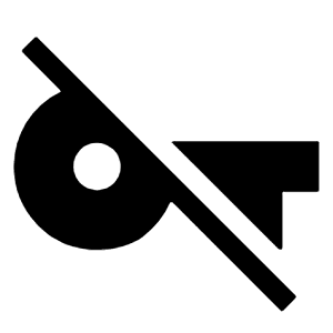 Vpn Key Off Fill Icon from Sharp Fill - Material Symbols Set