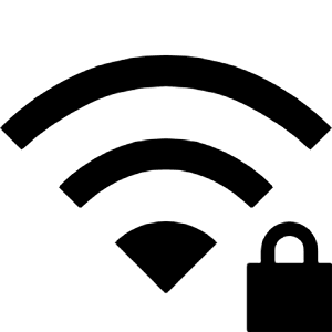 Wifi Password Fill Icon from Sharp Fill - Material Symbols Set