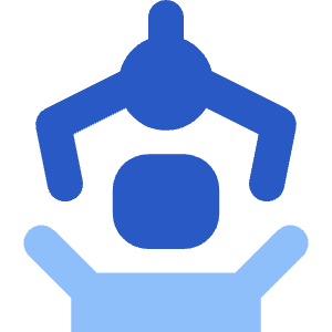 Manufacturing Packing Robot Arm Icon from Core Flat Set