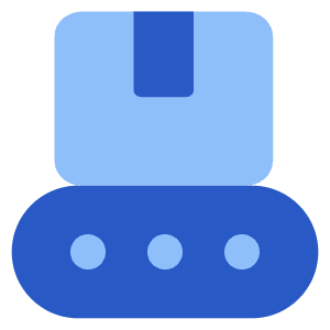 Production Belt Icon from Core Flat Set