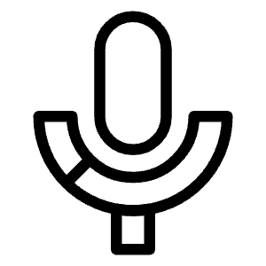 Google Microphone Voice Search Logo Icon from Logos Line - Free Set