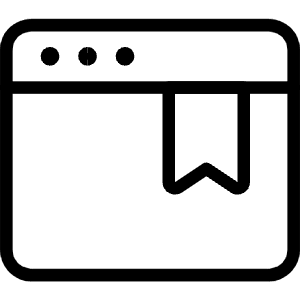 App Window Bookmark Icon from Ultimate Light - Free Set