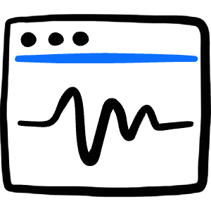 App Window Graph Icon from Freehand Duotone - Free Set