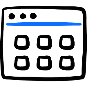 App Window Layout Icon from Freehand Duotone - Free Set