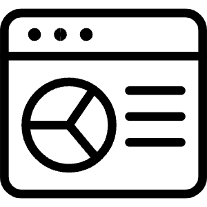 App Window Pie Chart Icon from Ultimate Light - Free Set