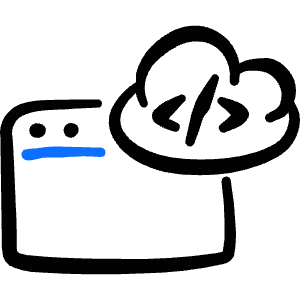 App Window Source Code Icon from Freehand Duotone - Free Set