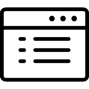 App Window Text 1 Icon from Ultimate Light - Free Set